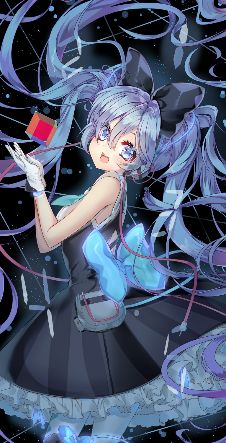 hatsune miku and magical mirai miku (vocaloid and 1 more) drawn by wataru_kuri