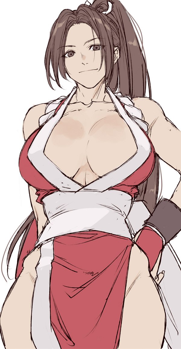 shiranui mai (the king of fighters and 1 more) drawn by yasunososaku