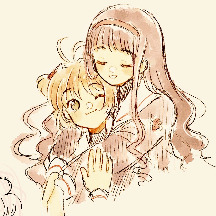 kinomoto sakura and daidouji tomoyo (cardcaptor sakura) drawn by mi3331
