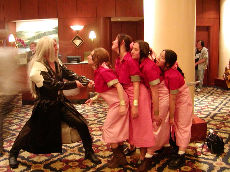 aerith gainsborough and sephiroth (final fantasy and 1 more)