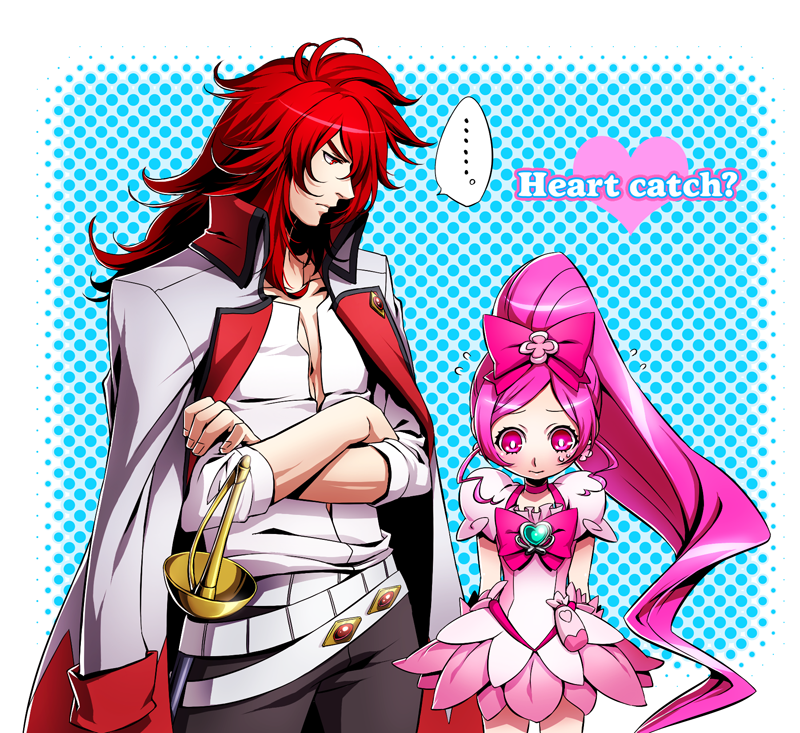 hanasaki tsubomi, cure blossom, and kumojacky (precure and 1 more) drawn by kuren