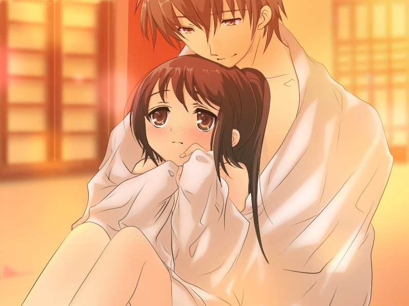 kyonko and suzumiya haruhiko (suzumiya haruhi no yuuutsu) drawn by azuma_(azuma1943)