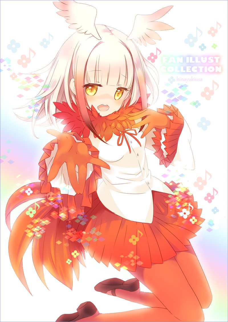 japanese crested ibis (kemono friends) drawn by hinayuki_usa