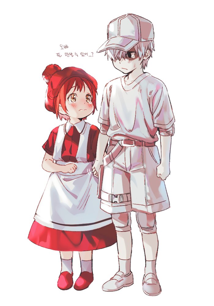 ae-3803, u-1146, erythroblast, and myelocyte (hataraku saibou) drawn by mery_(yangmalgage)