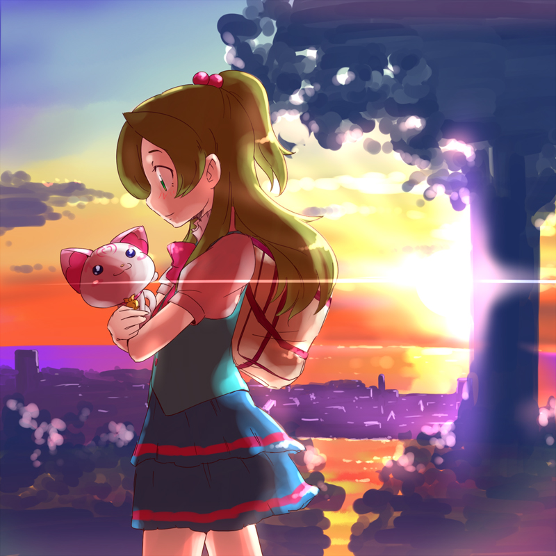 minamino kanade and hummy (precure and 1 more) drawn by shimetta_seiya