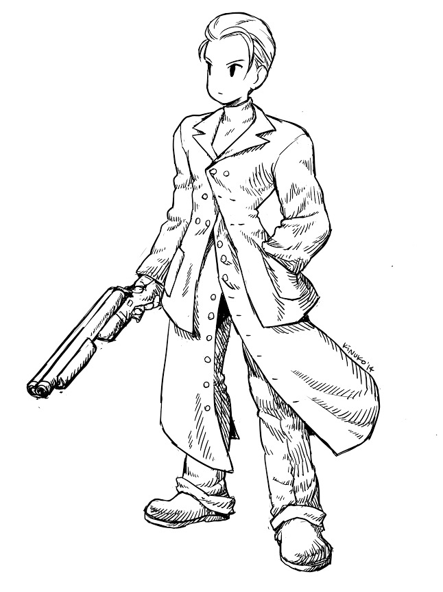 rufus shinra (final fantasy and 2 more) drawn by kinuko_(kinucakes)