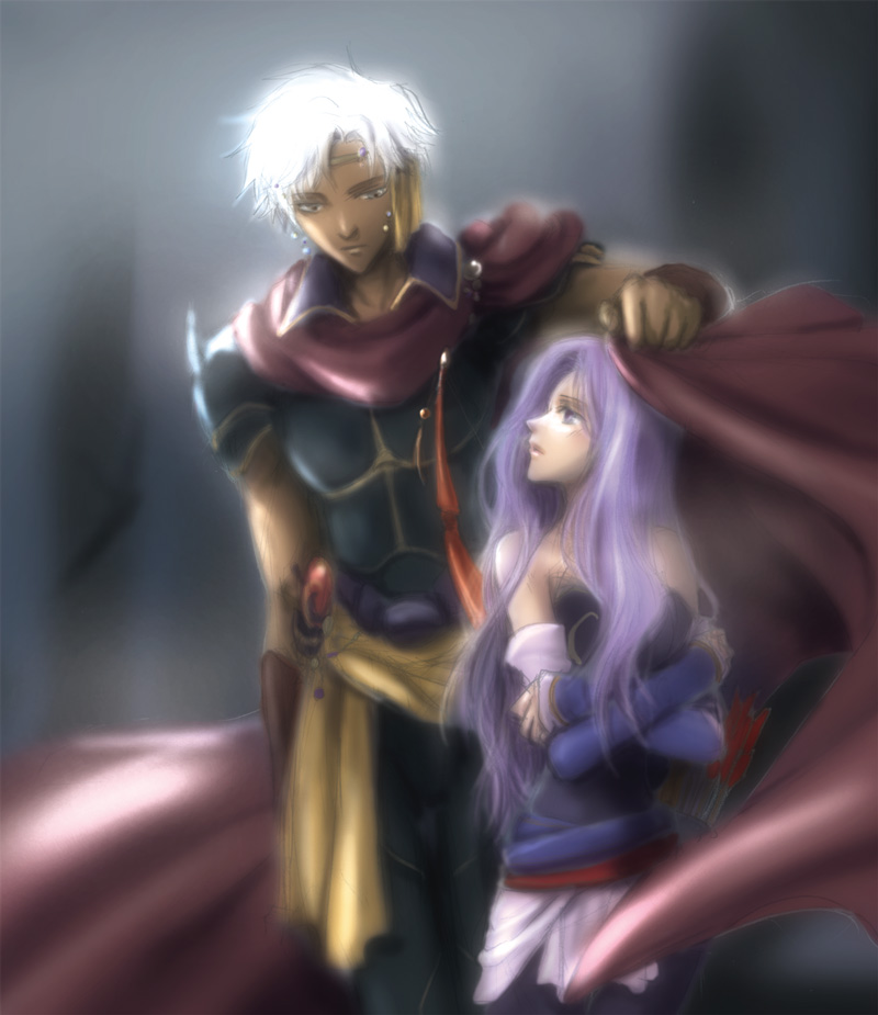 firion and maria (final fantasy and 1 more) drawn by shiguu