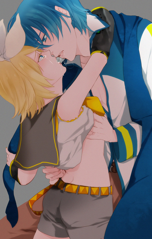 kagamine rin and kaito (vocaloid) drawn by wii_hola