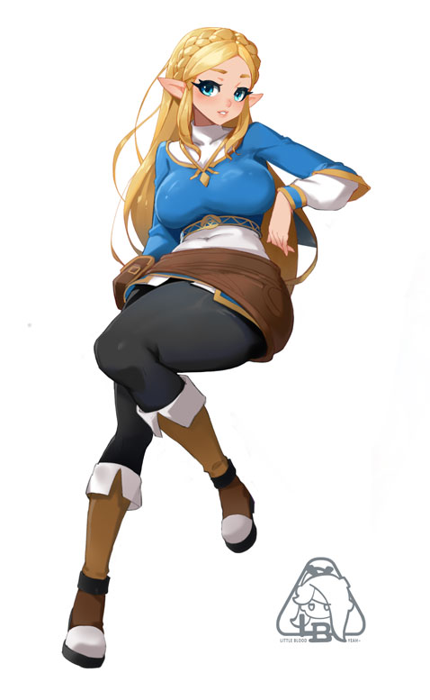 princess zelda (the legend of zelda and 1 more) drawn by little123blood