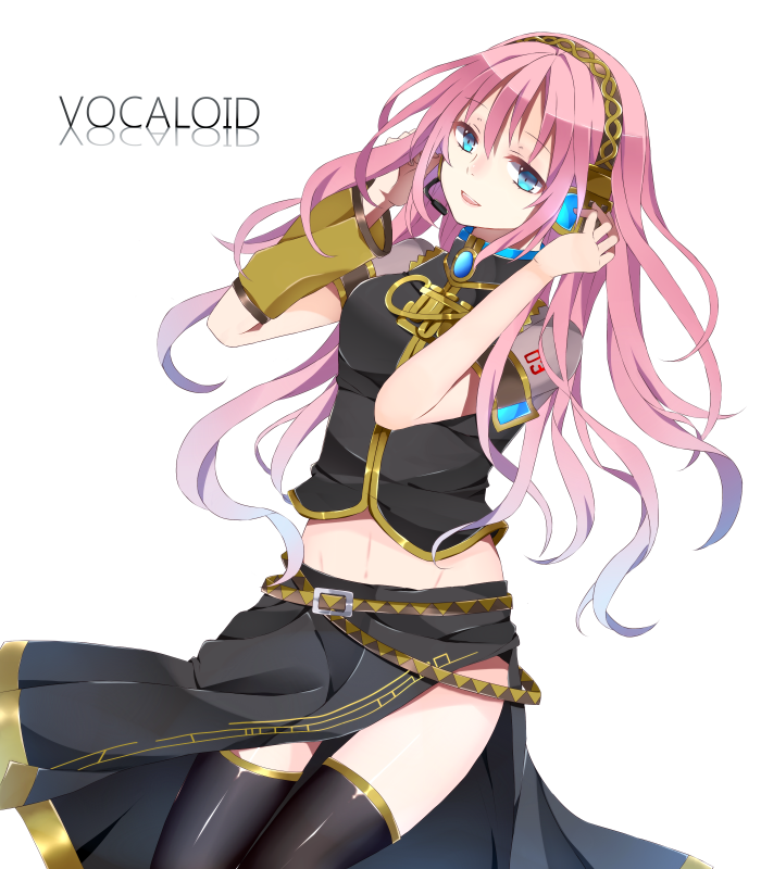 megurine luka (vocaloid) drawn by kuroneko_(pink-rori)