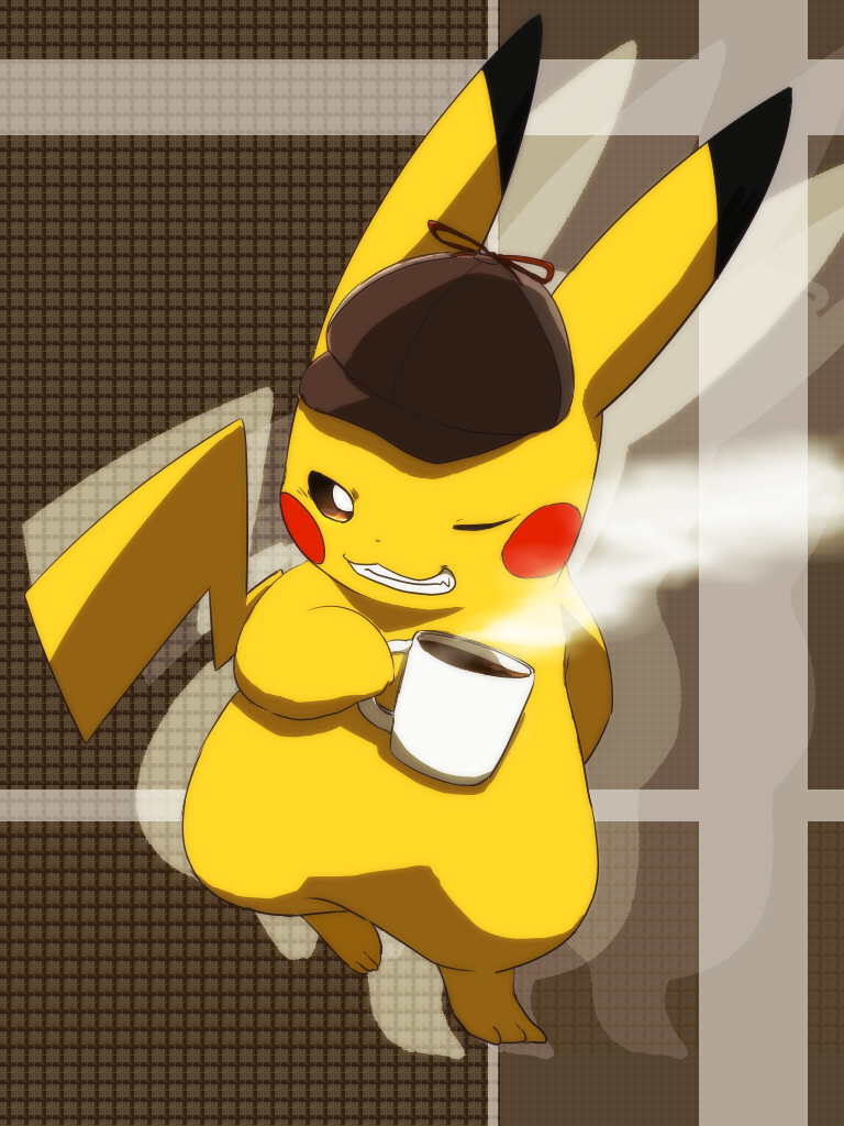 pikachu and detective pikachu (pokemon and 1 more) drawn by fuusuke_(nekomanma38laugh)