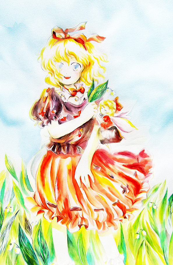 medicine melancholy and su-san (touhou) drawn by medinki