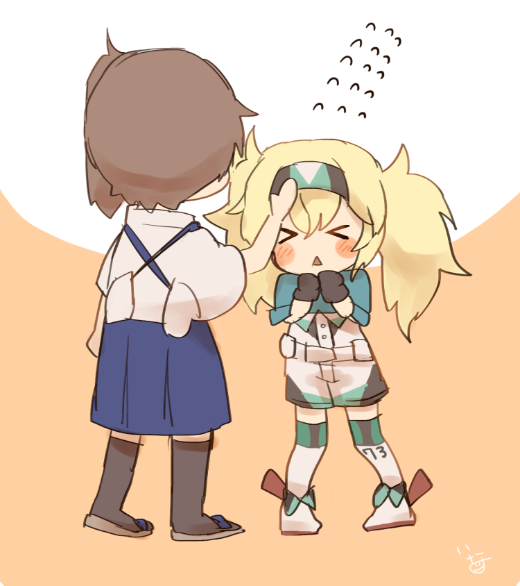 kaga and gambier bay (kantai collection) drawn by ina_(1813576)