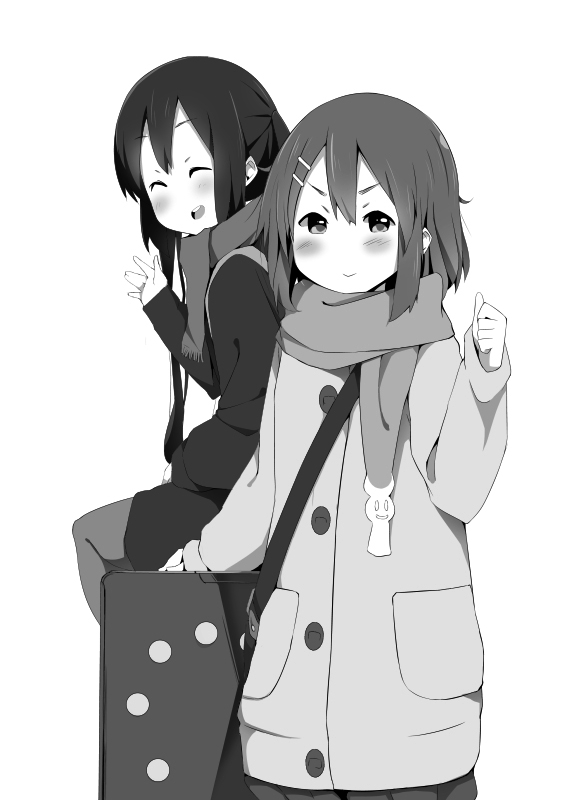 nakano azusa and hirasawa yui (k-on!) drawn by masamuuu