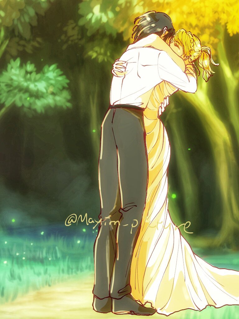 noctis lucis caelum and lunafreya nox fleuret (final fantasy and 1 more) drawn by mayim