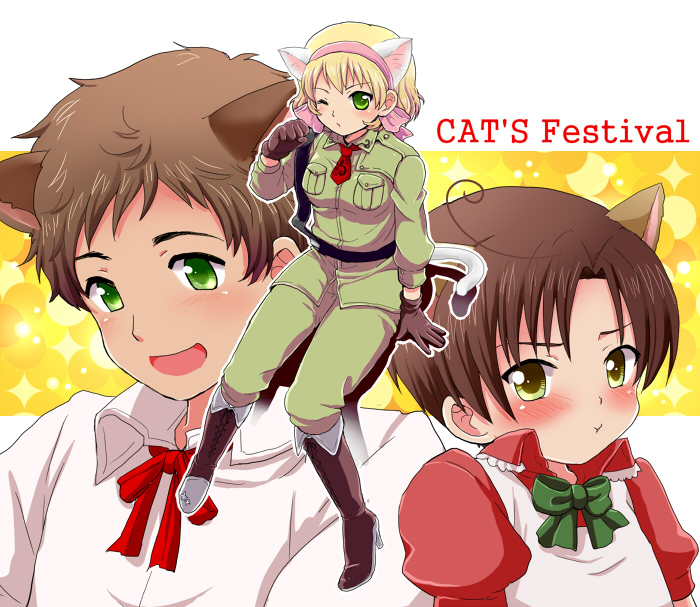 spain, southern italy, and belgium (axis powers hetalia) drawn by romion