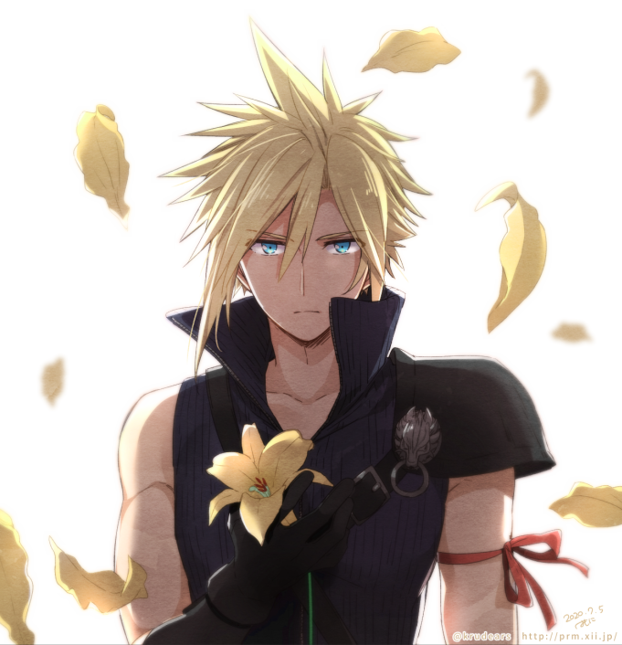 cloud strife (final fantasy and 2 more) drawn by krudears