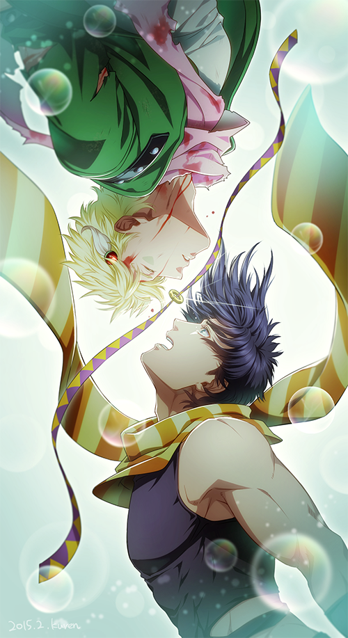 joseph joestar and caesar anthonio zeppeli (jojo no kimyou na bouken and 1 more) drawn by kuren