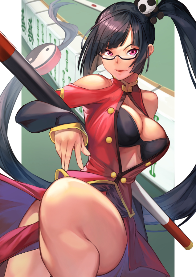 litchi faye ling and lao jiu (blazblue and 1 more) drawn by hinoru_saikusa