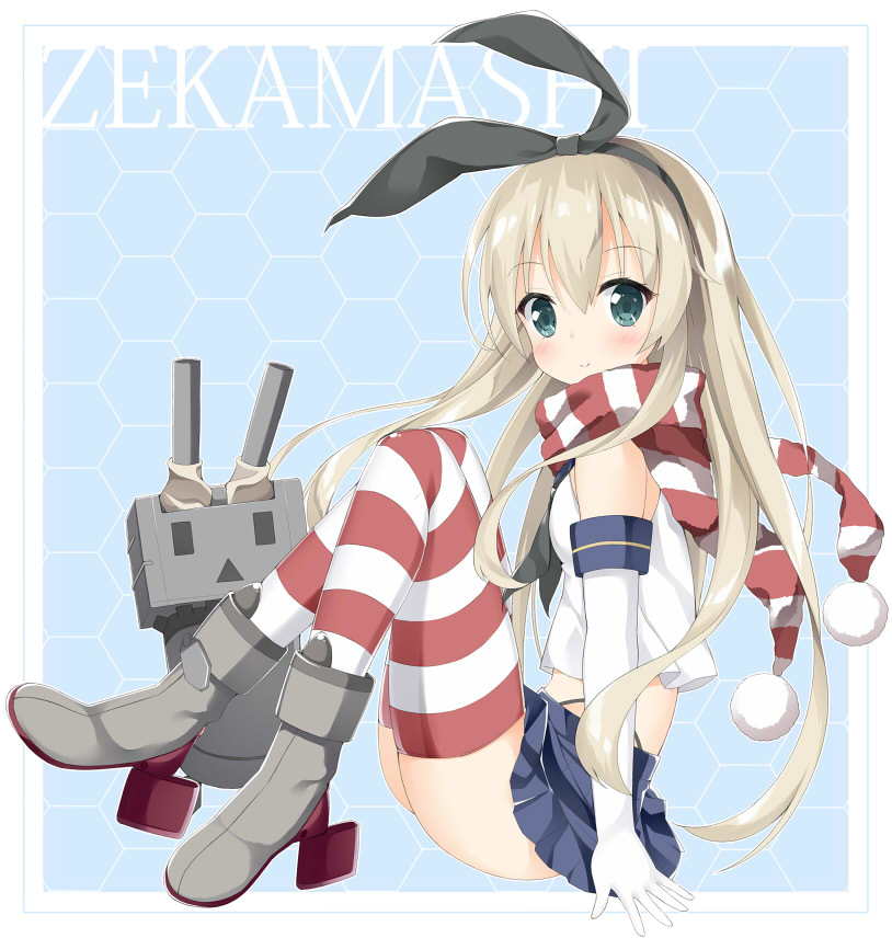 shimakaze and rensouhou-chan (kantai collection) drawn by maccha