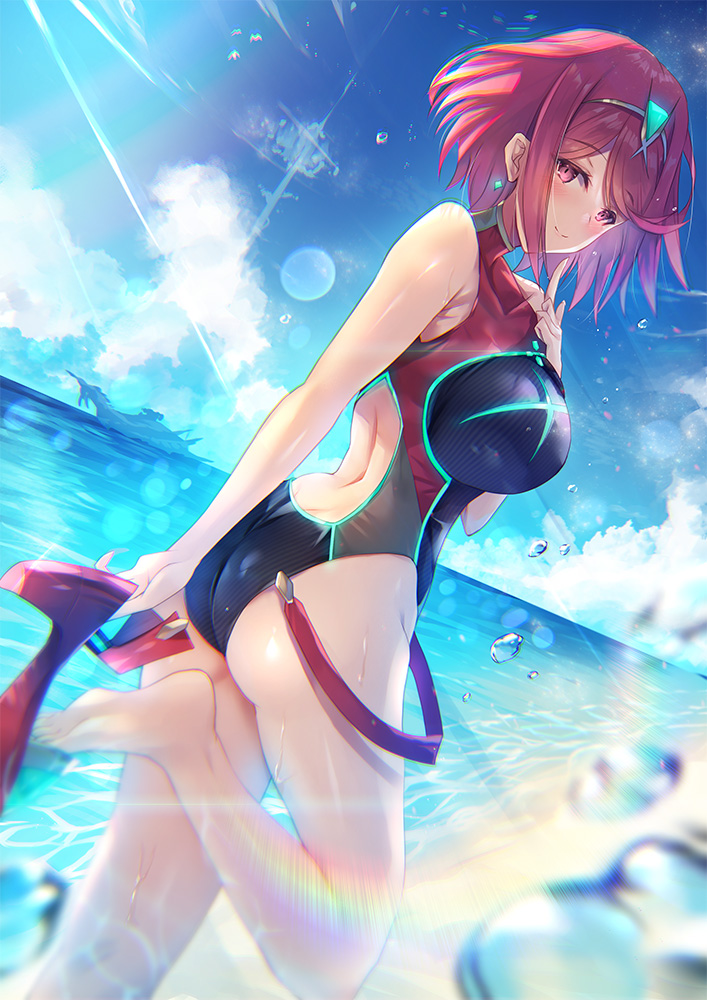 pyra (xenoblade chronicles and 1 more) drawn by inoue_takuya_(tactactak)
