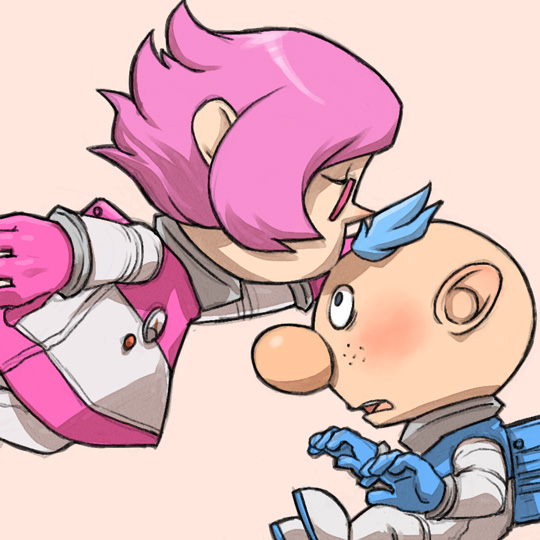 alph and brittany (pikmin) drawn by naru_(wish_field)