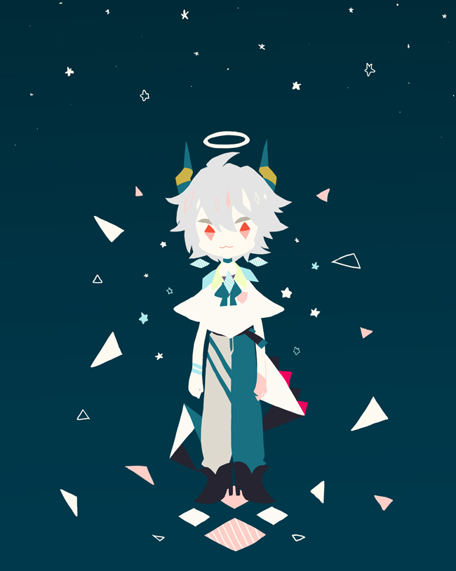 nagisa kaworu (neon genesis evangelion and 1 more) drawn by hokonko