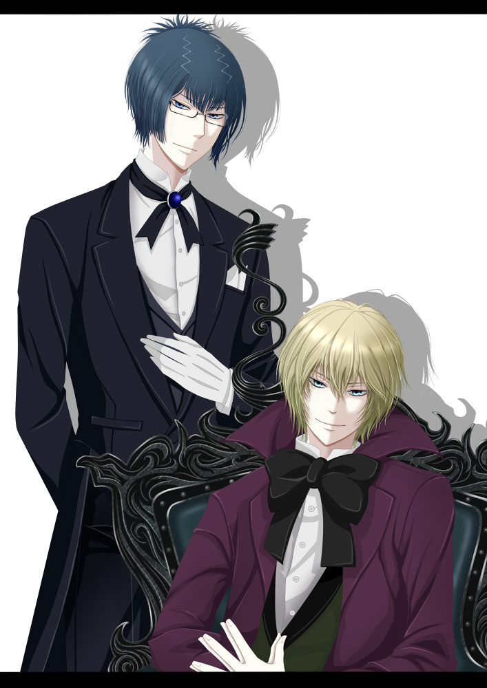 alois trancy, claude faustus, alaudi, and daemon spade (katekyo hitman reborn! and 1 more) drawn by maorin