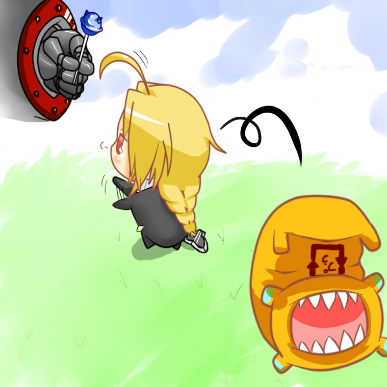 lambda-11, iron tager, and tartar (blazblue) drawn by nontan_(nontanexx)