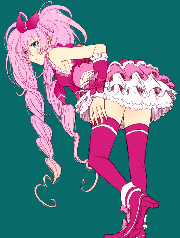 houjou hibiki and cure melody (precure and 1 more) drawn by sahara_(charlotte)