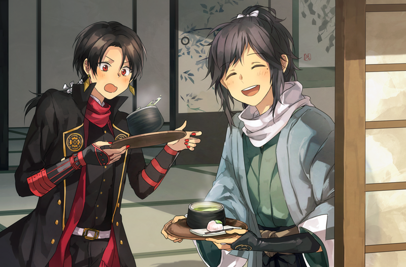 kashuu kiyomitsu and yamato-no-kami yasusada (touken ranbu) drawn by nuriko-kun