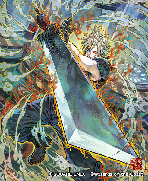 cloud strife (final fantasy and 2 more) drawn by shiki_karuta