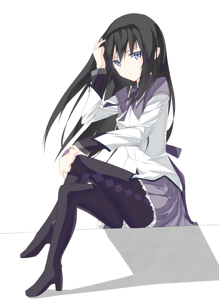 akemi homura (mahou shoujo madoka magica) drawn by umeo_retto