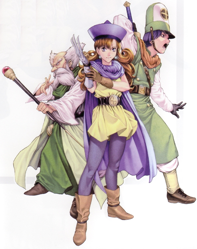 alena, clift, and brey (dragon quest and 1 more) drawn by homare_(fool's_art)