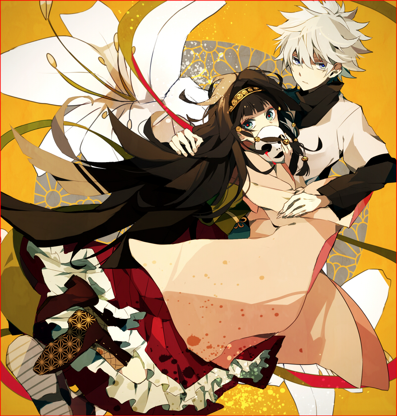 killua zoldyck and alluka zoldyck (hunter x hunter) drawn by satsuki_(miicat)