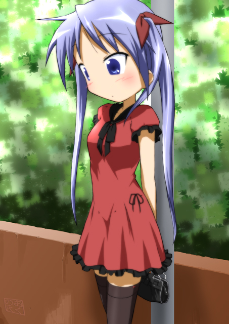 hiiragi kagami (lucky star) drawn by oku_no_shi