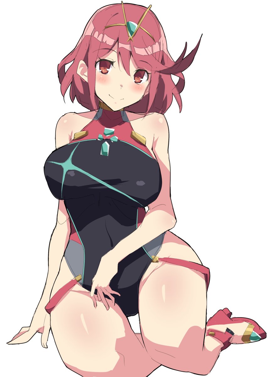 pyra (xenoblade chronicles and 1 more) drawn by kekemotsu