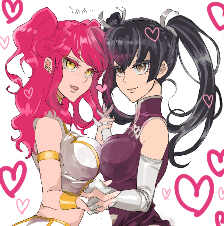 wang liu mei and nena trinity (gundam and 1 more) drawn by akarino7