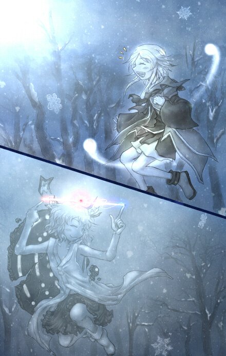 houlen yabusame, celeritas lumen, and ex-lumen (len'en and 1 more) drawn by sumisato
