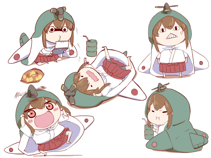 akagi (kantai collection and 1 more) drawn by ishii_hisao