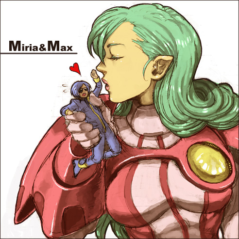 maximilian jenius and millia jenius (macross and 1 more) drawn by yohane_shimizu