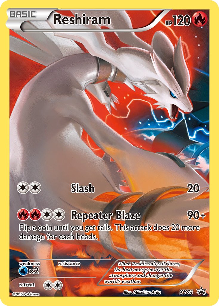 reshiram (pokemon and 1 more) drawn by arita_mitsuhiro