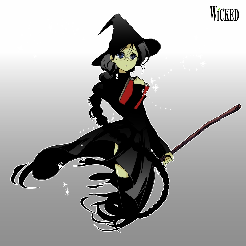 elphaba thropp and wicked witch of the west (the wizard of oz and 1 more) drawn by osomatsu_(nanameno)