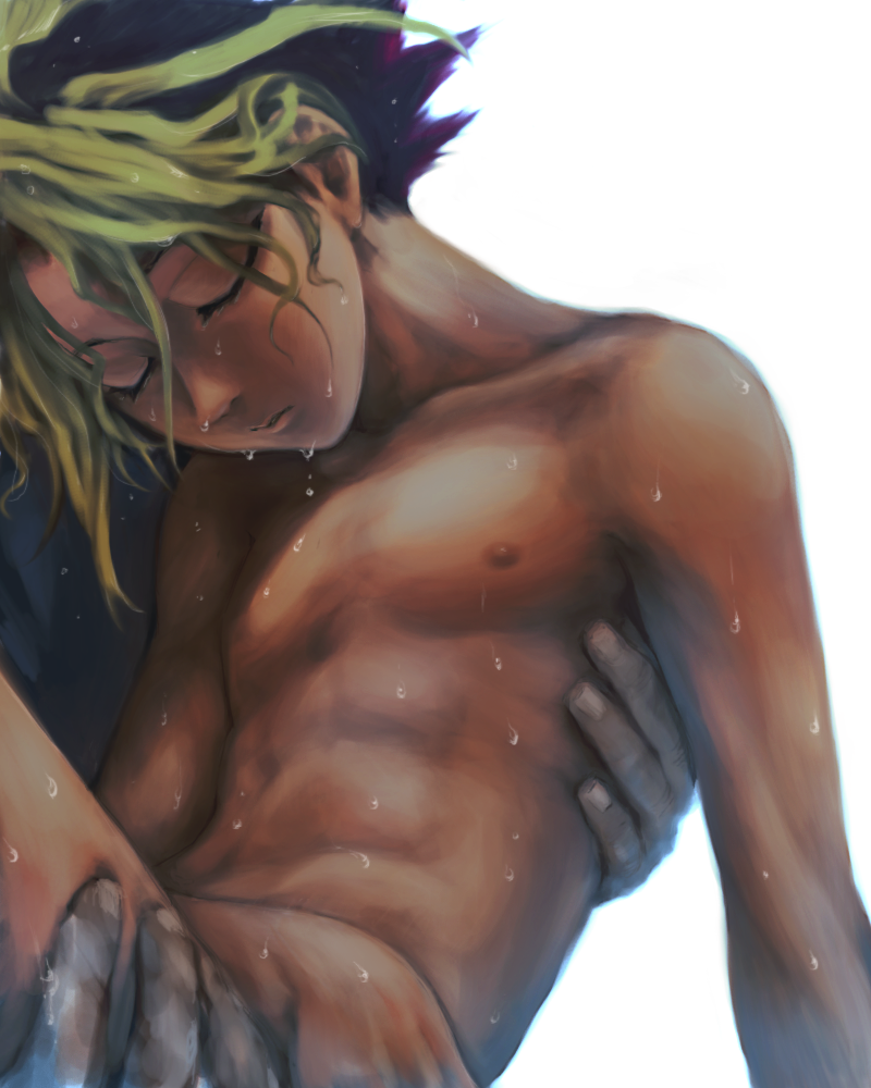 muto yugi (yu-gi-oh! and 1 more) drawn by unko_yoshida