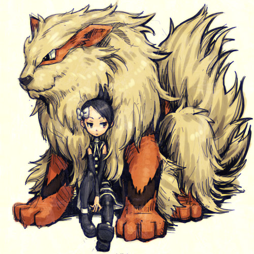 arcanine and marley (pokemon and 1 more) drawn by meimaru_inuchiyo