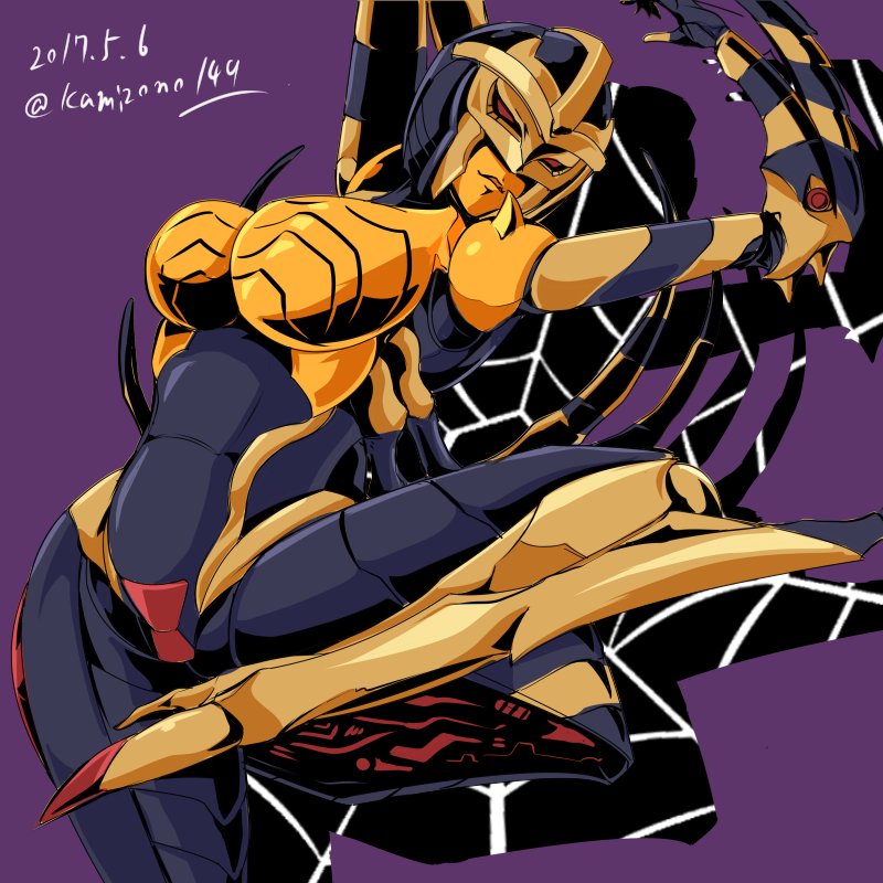 blackarachnia (transformers and 2 more) drawn by kamizono_(spookyhouse)