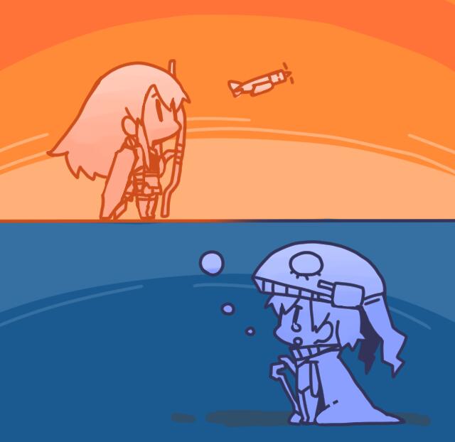 kaga, akagi, and wo-class aircraft carrier (kantai collection) drawn by rebecca_(keinelove)