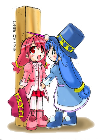 fine and rein (fushigiboshi no futago hime) drawn by minazoi_kuina