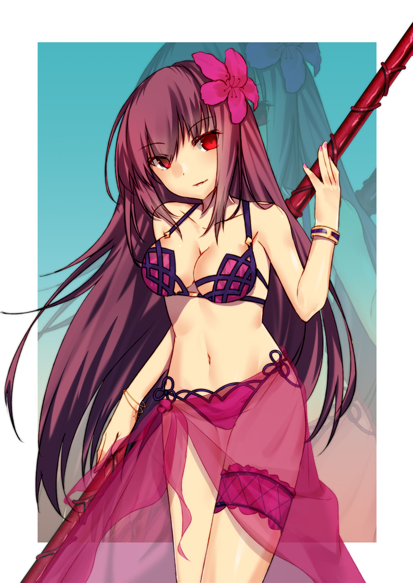 scathach (fate and 1 more) drawn by mo_(pixiv9929995)