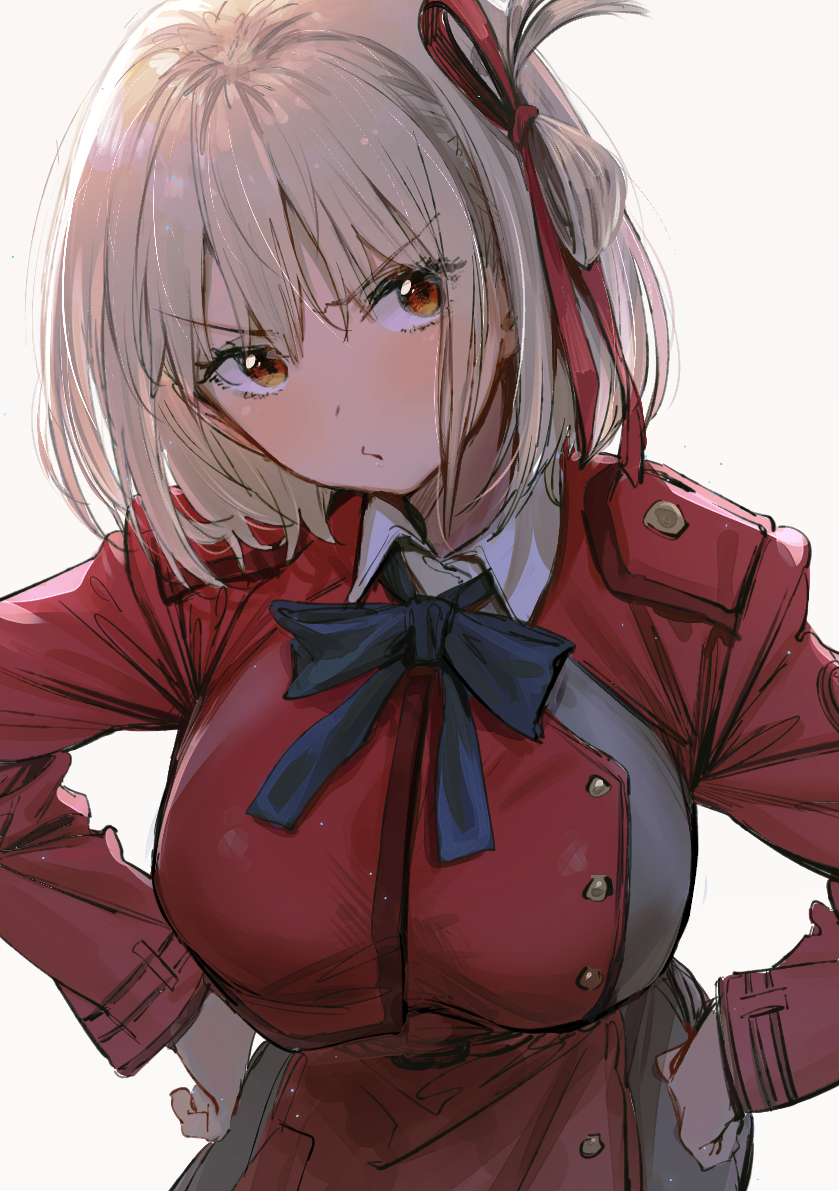 nishikigi chisato (lycoris recoil) drawn by momokumo